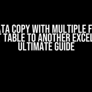 Excel Data Copy with Multiple Filters in Pivot Table to Another Excel: The Ultimate Guide