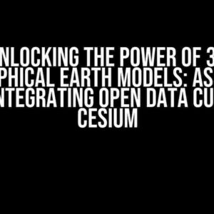 Unlocking the Power of 3D Topographical Earth Models: Assistance with Integrating Open Data Cube and Cesium